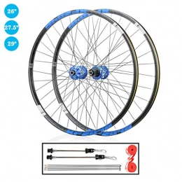 TianyiTrade Spares TianyiTrade 26 inch 27.5 inch 29 inch Mountain Bike Wheel Set QR Double Wall Rim Sealed Bearing Disc Brake Hub, for 1.7-2.4" Tyres 8-12 Speed Cassette (Size : 27.5")