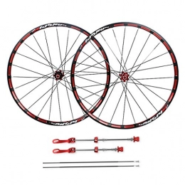 TianyiTrade Spares TianyiTrade Mountain Bike Wheelsets, Double Wall Front Rear Wheel 26" 27.5" Alloy Rim Quick Release Disc Brake (Size : 26inch)