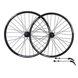 Training Rope Mountain Bike Wheel Training Rope Mountain Bike Wheel set Front And Rear Wheel Set 26" Disc Brake Quick Release Bicycle Wheel Aluminum Alloy Wheel To Fit Your Bike (Color : Black)