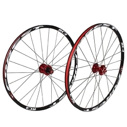 TYXTYX Mountain Bike Wheel TYXTYX 26 ”27.5 Inch Mountain Bicycle Wheelset, Double Wall Aluminum Alloy Disc Brake 24 Hole Hybrid / MTB Rim 11 Speed Wheels