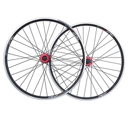 TYXTYX Spares TYXTYX 26 Bike Wheelset, Double Wall MTB Rim Quick Release V / disc Brake Mountain Cycling Wheel 32 Hole 7 8 9 10 11 Speed
