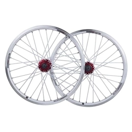TYXTYX Spares TYXTYX 26-inch Bicycle Wheels Set MTB Cycling Wheels Aluminum V-Brake Tire Disc Sealed Bearings 11-Speed Hybrid Bicycle Touring (Color : White)