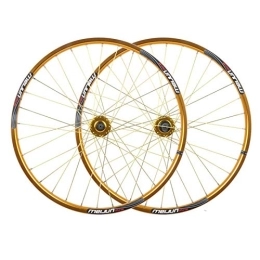 TYXTYX Spares TYXTYX 26 Inch Mountain Bike Wheelset Disc Brake Front Rear Wheel Set 32 Hole Bicycle Wheels Double Wall MTB Rim Quick Release 7 8 9 10 Speed