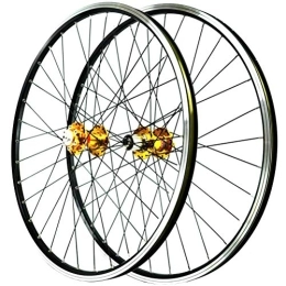 TYXTYX Mountain Bike Wheel TYXTYX 26 Inch Wheel Mountain Bike Front And Rear Single Wheel Disc / V-Brake Bicycle Double Wall Alloy Rim MTB QR 7-11Speed 32H Sealed Bearing (Color : B)