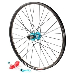 TYXTYX Spares TYXTYX 26" MTB Bike Front Wheel Rear Wheel Disc Brake Double Wall Alloy Rim Bicycle Wheelset Quick Release Black 32H 8 9 10 Speed, Rear Blue