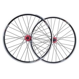 TYXTYX Spares TYXTYX Bicycle Wheel 26 Inch Double Wall Alloy Rim MTB Bike Wheel Set QR Cassette Hubs 32 Hole V / Disc Brake 7 8 9 10 Speed