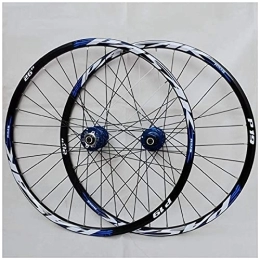 TYXTYX Mountain Bike Wheel TYXTYX Bicycle Wheelset 26 inch 27.5" MTB Rim Double Wall Alloy Bike Wheel 29er Hybrid / Mountain Compatible 7 / 8 / 9 / 10 / 11 Speed (Color : Blue, Size : 29 inch)
