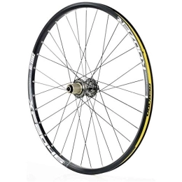 TYXTYX Spares TYXTYX Bicycle Wheelset, Mountain Bike Wheelset, Bicycle Rear Wheel 26 / 27.5 Inches, Double-Walled Racing MTB Rim QR Disc Brake 32H 8 9 10 11 Speed Bike Wheelset, B, 26inch