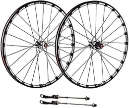 TYXTYX Spares TYXTYX Bike Wheel Tyres Spokes Rim 26 / 27.5 Inches Bicycle Wheelset Rear Wheel, Carbon Fiber Hub Double Cycling Wheels MTB Disc Brake Wheelset Fast Release 9-11 Speed Sealed Bearings 24H