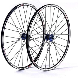 TYXTYX Spares TYXTYX Bike Wheel Tyres Spokes Rim Mountain Bicycle Wheelset, 26In Aluminum Alloy MTB Cycling Wheels Double Wall Rims Disc Brake Sealed Bearings Fast Release 24H 7 / 8 / 9 / 10 / 11 Speed