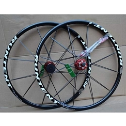 TYXTYX Mountain Bike Wheel TYXTYX Bike Wheelset 26 Inch Double Layer MTB Rim Sealed Bearing Disc Brake Quick Release For 8-10 Speed Cassette Flywheel Bicycle 24H