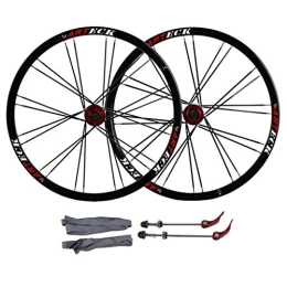 TYXTYX Spares TYXTYX Bike Wheelset 26, MTB Cycling Wheels Mountain Bike Disc Brake Wheel Set Quick Release 24 Hole Bearing 7 8 9 10 Speed