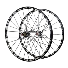 TYXTYX Spares TYXTYX Cycling Wheels Bicycle Front Rear Wheels 26 / 27.5 Inch MTB Bike Wheel Set Carbon Fiber Hubs Disc Brake with Quick Release 9 1011 Speed (Color : Black, Size : 27.5inch)
