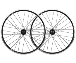 TYXTYX Spares TYXTYX Cycling Wheels Bicycle Wheel Front Rear Mountain Bike Wheel Set 20 26 Inch Disc V- Brake MTB Alloy Rim 7 8 9 10 Speed (Color : Black, Size : 20in Wheel Set)