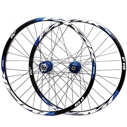 TYXTYX Mountain Bike Wheel TYXTYX Mountain Bike Wheelset 26 / 27.5 / 29 Inches Disc Brake Bicycle Double Wall Alloy Rim MTB QR 7-11Speed 32H Sealed Bearing (Color : E, Size : 26in)