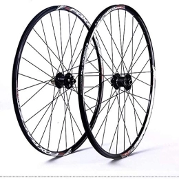 TYXTYX Spares TYXTYX Mountain Bike Wheelset, 26 / 27.5In Double Walled Bicycle Wheel Rear Wheel Front Wheel MTB Rim V-Brake Disc Brake Fast Release Hybrid 24 Holes 7 / 8 / 9 / 10 / 11 Speed