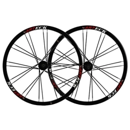 TYXTYX Spares TYXTYX Mountain Bike Wheelset 26 Double Layer Alloy Rim Sealed Bearing 7 8 9 10 Speed Disc Brake QR Front 20H Rear 24H Wheels