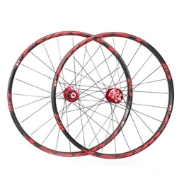 TYXTYX Spares TYXTYX Mountain Bike Wheelset 27.5 26 Double Wall Cycling Wheels Quick Release Sealed Bearings Hub 24 Hole Disc Brake 8 9 10 11 Speed (Color : C, Size : 27.5in)