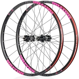 TYXTYX Mountain Bike Wheel TYXTYX Mountain Front Wheel Rear Wheel, 26 Inches / 27.5 Inch Bicycle Wheel Set Alloy Type Disc Brake MTB Rim Quick Release 24 Hole Shimano Or SRAM 8 9 10 11 Transition, Red, 26inch