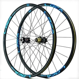 TYXTYX Mountain Bike Wheel TYXTYX MTB Bicycle Wheelset 26 27.5 29 In Disc Brake Bike 24 Spoke 8-12speed Cassette Flywheel QR Sealed Bearing Hubs 1850g (Color : A, Size : 27.5in)