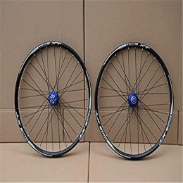 TYXTYX Spares TYXTYX MTB Bicycle Wheelset 26 27.5 29 in Mountain Bike Wheel Double Layer Alloy Rim Sealed Bearing 7-11 Speed Cassette Hub Disc Brake 1100G QR 24H, Blue