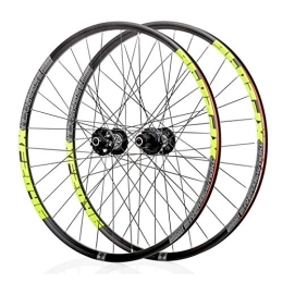 TYXTYX Spares TYXTYX MTB Bike Wheel Bicycle Wheelset 26 27.5 29 Inch Double Wall Alloy Rim 18.5mm Cassette Hub Sealed Bearing Disc Brake QR 7-11 Speed 1920g 32H