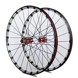 TYXTYX Spares TYXTYX MTB Bike Wheel for 26 27.5 29 Inch Bicycle Front Rear Wheelset Double Layer Alloy Rim 7 Palin Bearing Disc Brake QR 7-11 Speed 24H 1742g