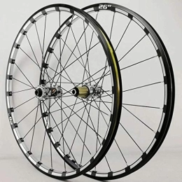 TYXTYX Spares TYXTYX MTB Bike Wheelset 26 27.5 29 Inch CNC Rims Thru Axle Bicycle Front & Rear Wheel Disc Brake Cycling Wheels Sealed Bearing Hub 24 Hole 7-11 Speed Cassette
