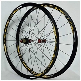 TYXTYX Spares TYXTYX MTB Bike Wheelset 700C, V-Brake Carbon Fiber Road Bicycle Cycling Wheels Rim Height 30MM 24 Hole Compatible 7 / 8 / 9 / 10 / 11 Speed Wheels