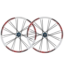 TYXTYX Spares TYXTYX MTB Cycling Wheelset 26 inch Double Wall Rims 559 Bicycle Front and Rear Wheel Rim Brake Bike Sealed Bearing hub QR 24 Spoke for 11 Speed Cassette Flywheel