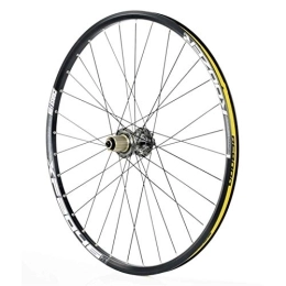 TYXTYX Mountain Bike Wheel TYXTYX Quick Release Axles Bicycle Accessory Bicycle Rear Wheel 26 / 27.5 Inch, Double Wall Racing MTB Rim QR Disc Brake 32H 8 9 10 11 Speed Road Bicycle Cyclocross Bike Wheels (Color : Gray, Size :