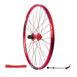 TYXTYX Mountain Bike Wheel TYXTYX Quick Release Axles Bicycle Accessory Bike Rear Wheel 26 Inch, Mountain Double Wall Quick Release Disc Brake MTB Bicycle 7 8 9 10 Speed Wheels Road Bicycle Cyclocross Bike Wheels (Color : R