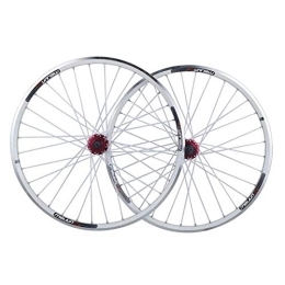 TYXTYX Spares TYXTYX Quick Release Axles Bicycle Accessory Bike Wheelset for MTB 26 Inch Disc / V- Brake Bicycle Wheel Double Layer Alloy Rim 32 Spokes 8-12 Speed Cassette Hubs QR Road Bicycle Cyclocross Bike Whee