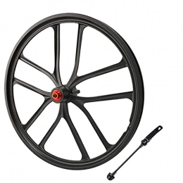 Unknown Spares Ultralight 20'' Folding Bike Wheelset High Strength 20inch 1.5~2.125 Disc Brake Mountain Bicycle Front / Rear Wheel 6 Hole Hub Wheels - Front