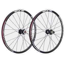 XBR Spares UpgradeBike Rim Wheelset 26 27.5 29er Mountain Bike Wheels Front And Rear Bicycle Double Wall Alloy Rim 7 Palin Bearing Disc Brake QR 1790g 7-11 Speed Card Type Hubs 24H Quick Release Axles Bicycle Ac