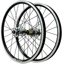 UPPVTE Mountain Bike Wheel UPPVTE 20 inch Mountain Bike Rims V / Disc Brake Rim Brake Double Walled Aluminum Alloy Wheels 7 / 8 / 9 / 10 / 11 / 12 Speed 24 Holes Wheel (Color : Silver, Size : 20inch)