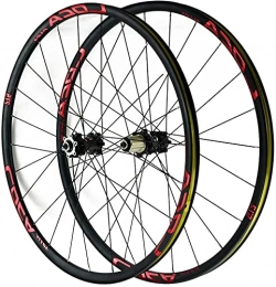 UPPVTE Mountain Bike Wheel UPPVTE 26 / 27.5 / 29 Inch Bicycle Mountain Wheels Quick Release Light-Alloy Bike Rims Disc Brake 24 Holes Wheelset 8 9 10 11 12 Speed Wheel (Color : Red, Size : 27.5inch)