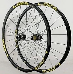 UPPVTE Mountain Bike Wheel UPPVTE 26 / 27.5 / 29 Inches Bicycle Wheel, 24 Holes Ultralight Aluminum Alloy MTB Rim Barrel Shaft Disc Brake 8 9 10 11 12 Speed Wheel (Color : Gold, Size : 29inch)
