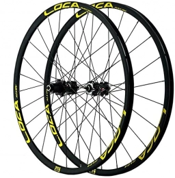 UPPVTE Mountain Bike Wheel UPPVTE 26" / 27.5" / 29" Mountain Bike Wheelset Disc Brake Quick Release 24 Holes Bicycle Wheel 12-speed Micro-spline Flywheel Wheel (Color : Gold, Size : 27.5inch)