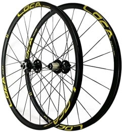 UPPVTE Spares UPPVTE 26 / 27.5 / 29in Bike Wheelset MTB Bicycle Front Rear Wheel Ultralight Alloy Rim Disc Brake Quick Release Wheel Set 8-12Speed Wheel (Color : Gold, Size : 29inch)
