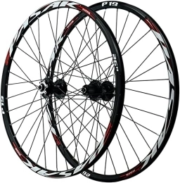 UPPVTE Spares UPPVTE 26 / 27.5 / 29Inch Mountain Bike Wheel, Double Layer Alloy Rim Disc Brake QR 32H MTB Bicycle Wheelset Sealed Bearing 7-12 Speed Hub Wheel (Color : Red, Size : 29inch)