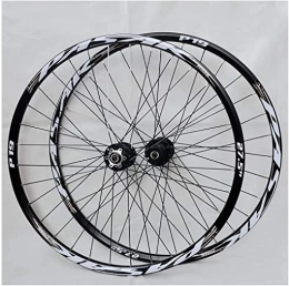 UPPVTE Mountain Bike Wheel UPPVTE 26 Inch 27.5" 29 er MTB Bike Wheelset, Aluminum Alloy Disc Brake Mountain Cycling Wheels for 7 / 8 / 9 / 10 / 11 Speed Wheel (Color : Black, Size : 26INCH)