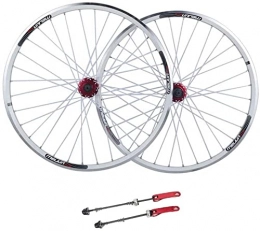 UPPVTE Mountain Bike Wheel UPPVTE 26 Inch Aluminum Alloy Mountain Bike Wheels, Double Wall Rim V-Brake Disc Brake Sealed Bearings Compatible 8 / 9 / 10 Speed Wheel (Color : Black, Size : 26inch)