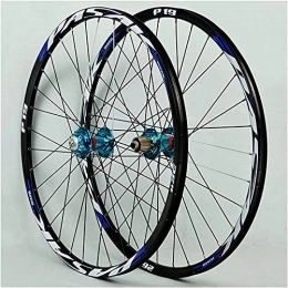 UPPVTE Mountain Bike Wheel UPPVTE Bicycle Wheel Set Aluminum Alloy Mtb Double Wall Disc Brake 7 / 8 / 9 / 10 / 11Speed 32H Quick Release Axles Bicycle Accessory Wheel (Size : 26inch)