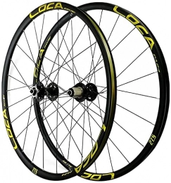 UPPVTE Spares UPPVTE Mountain Bike Wheelset 26 / 27.5 / 29" Front and Rear Rim Double-Walled Aluminum Alloy Quick Release Disc Brake 24 Holes 7-12 Speed Wheel (Color : Black hub, Size : 26inch)