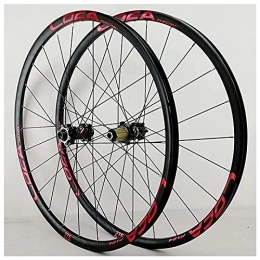 UPPVTE Spares UPPVTE Mountain Bike Wheelset 26 / 27.5 / 29In, 24 Holes Disc Brake Bicycle Wheel Alloy Rim MTB 8-12 Speed with Straight Pull Hub Wheel (Size : 26inch)