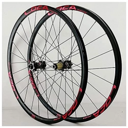 UPPVTE Spares UPPVTE Mountain Bike Wheelset 26 / 27.5 / 29In, 24 Holes Disc Brake Bicycle Wheel Alloy Rim MTB 8-12 Speed with Straight Pull Hub Wheel (Size : 27.5inch)