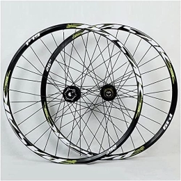 UPPVTE Mountain Bike Wheel UPPVTE MTB Bicycle 26 27.5 29in Double Wall Rims, 32H Quick Release Axles Bike Wheels Disc Brake Barrel Shaft 7-11 Speed Wheel (Color : 15×100mm, Size : 27.5inch)