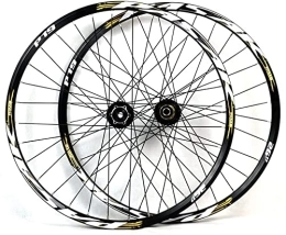 UPVPTK Mountain Bike Wheel UPVPTK 26 27.5 29" MTB Aluminum Alloy Hub Disc High Strength Rim Bike Wheel 32H Disc Brake Quick Release 8 9 10 11S Wheels Wheel (Color : Gold, Size : 26 inch)