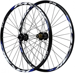 UPVPTK Mountain Bike Wheel UPVPTK 26 / 27.5 / 29In Bicycle Wheelset, Barrel Shaft Hybrid Mountain Bike Wheels Double Wall Disc Brake Quick Release Rim 32H 7-11 Speed Wheel (Color : Blue, Size : 29INCH)